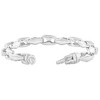 Pompeii3 Men's Steel Single Tone Clasp 8mm Link  8.5 " Bracelet - 2 of 3