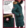 CANADA WEATHER GEAR Women's Winter Jacket - Heavyweight Long Length Bubble Puffer Parka (S-3X) - 4 of 4