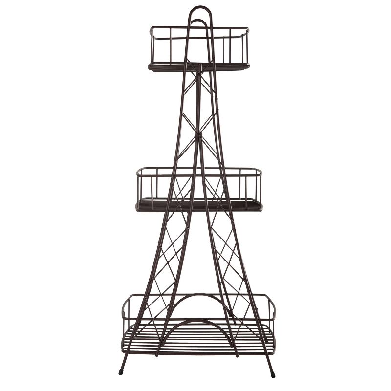 Three Tier Ville Des Lumieres Collection Eiffel Tower Spa Tower Bronze - ELLE DECOR, 3 of 8