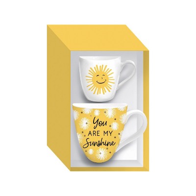 Evergreen Beautiful You Are My Sunshine Mommy and Me Cup Gift Set - 6 x 4 x 4 Inches Homegoods and Accessories for Every Space