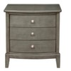 Vynxaria 3-Drawer Gray Nightstand (Bedroom Furniture), Birch Veneer/Wood/Engineered Wood, Dovetail Drawers (Ball Bearing Glides), Satin Nickel Knobs - 2 of 4