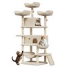 68.5-Inch Multi-Level Cat Tree Tower for Large Cats 20 lbs+, Cozy Condo, Soft Perches, Sisal Scratching Posts and Hammocks - 3 of 4