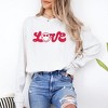 Simply Sage Market Women's Love Smiley Face Long Sleeve Garment Dyed Tee - 2 of 3