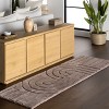 Nuloom Dawn Cozy Plush Modern Faux Rabbit Pet Friendly Premium Machine Washable Area Rug, Runner 2' 6" x 8', Brown - 2 of 4