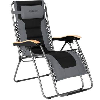 Costway Padded Zero Gravity Lounge Chair Oversize Folding Adjustable