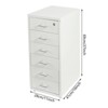 YIYIBYUS Vertical Metal File Cabinet With 6 Drawers, White - 4 of 4