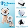 For 44-57lbs Dog Cone Collar Adjustable After Surgery, Comfortable Pet Recovery Collar & Cone, Elizabethan Dog Neck Collar - 3 of 4