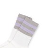 Anna-Kaci Women’s 3-Pack Mid Crew Cotton Socks with Striped Cuffs Ribbed Knit Casual and Easy Matching - 2 of 4