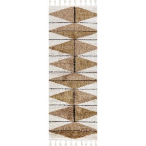 Nuloom Kali Shaggy Diamond Tassel Area Rug - 1 of 4
