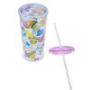 Silver Buffalo Care Bears Rainbow Stars Carnival Cup With Lid and Straw | Holds 20 Ounces - 3 of 4