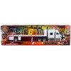 International Lonestar Flatbed Truck White with 6 Toxic Barrels, 3 Pallets and Forklift 1/32 Diecast Model by New Ray - 3 of 4