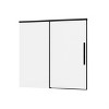 Double Sliding Bathtub Shower Door. H Aluminum Framed Shower Enclosure for Tub with Clear Tempered Glass, Stainless Steel Hardware, Matte Black - 4 of 4