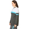 Woman Within Plus Size Color Block Long Sleeve Sweatshirt - 4 of 4