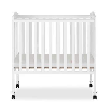 Dream On Me, 2 in 1 Lightweight Folding Portable Crib, White
