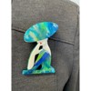 Wrapables Acrylic Fashion Brooch Pin for Sweaters, Coats, Scarves, and Bags, Elegant Lady - 3 of 4