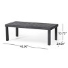 Christopher Knight Home Louver Outdoor Acacia Wood Loveseat and Coffee Table Set with Cushions - 4 of 4