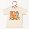 The Juniper Shop Big Sister Checkered Toddler Short Sleeve Tee - 3 of 4