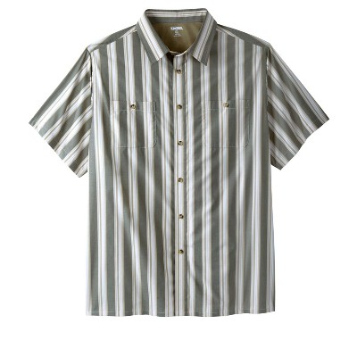 KingSize Tall Wrinkle-Resistant Short Sleeve Button Down