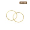 Unique Bargains Carbon Steel Loose Leaf Binder Snap Shower Curtain Rings 20 Pcs - 3 of 4
