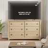 Nasitip Drawer Dresser-Boho Dresser with Curved Legs, Rattan Accents for Living Room, Bedroom Entryway or Balcony - 2 of 4