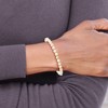 Chisel Stainless Steel Yellow IP-plated 5.5mm Freshwater Cultured Pearl Beaded Stretch Bracelet - 3 of 3