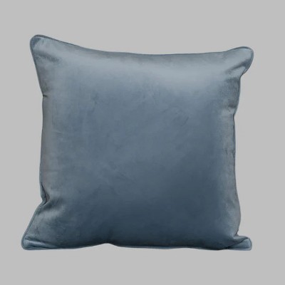 Cushion F+H Velvet Plain Gentle Blue