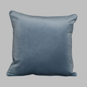Cushion F+H Velvet Plain Gentle Blue - 1 of 1