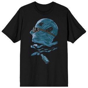Universal Monsters Invisible Man With Potion Bottle Crew Neck Short Sleeve Men's Black T-shirt - 1 of 3