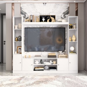 Famapy Modern and Minimalist Entertainment Center TV Stand: Modern Design with Ample Storage Media Console, Floating TV Shelf - 1 of 4