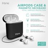 iHome Airpods Case Cover with Wired Magnetic Neckband, Airpods Generation 2 & Generation 1, Black - 2 of 4