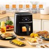 1500W Digital Air Fryer Toaster Oven Combo 5 Quart With 8 Cooking Presets & Visible Cooking Window - 3 of 4