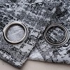 RT Designer Collection Cambridge Jacquard 2 Pack Luxurious Modern Design Curtain Panel 36" x 84" Charcoal - 3 of 4