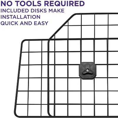 Adjustable Black Steel Car and SUV Pet Barrier