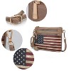 MKF Collection Alisson Vegan Leather Women’s FLAG Crossbody Wristlet Bag by Mia K - 4 of 4