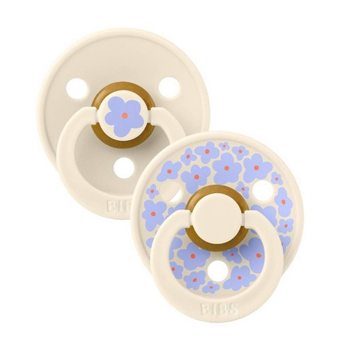 Bibs Studio Collection Colour Jasmine Floral Latex Pacifier 0-6 Months ...
