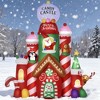 Mlmh & Kngwa Candy Castle Shaped Inflatable Outdoor Christmas Decoration - 2 of 4