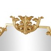 Olivia & May 34"x21" Metal Floral Shield Wall Mirror: Vintage Oval, No Assembly Required - 4 of 4