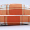 18"x18" Harvest Plaid Square Throw Pillow Orange - Pillow Perfect: Indoor Abstract Design, Polyester Fiber Fill - 2 of 2