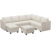 Belffin U-Shaped Modular Sectional – Storage Ottoman System & Pet-Resistant Velvet - 3 of 4