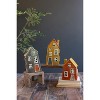 Ceramic Houses – 10" Tall Decorative Home Figurines Set of 3 by Kalalou - 3 of 4