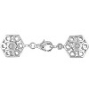 EVERLY JEWELRY | Sterling Silver 1/5 CT TW Diamond Hexagon Bracelet, 7 inch - 2 of 3
