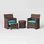 Halsted 5pc Wicker Small Space Patio Furniture Set - Threshold™