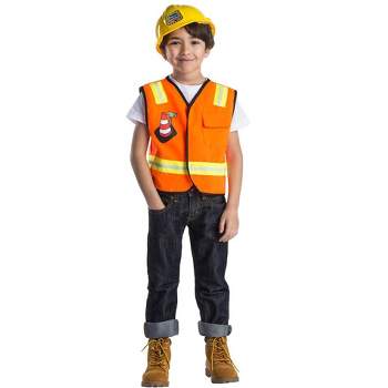 Dress Up America Construction Worker Role-Play and Dress-Up Set for Kids Ages 3-6