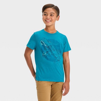 Boys' Short Sleeve Dinosaur Landscape Graphic T-shirt - Cat & Jack™ Beige :  Target