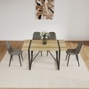 5-Piece Dining Set with MDF Kitchen Table and 4 Armless Chairs - 4 of 4