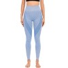 DOMETOUR 4 inches Contrast High Rise Shaping Waistband Yoga Pant With Tummy Control - 2 of 4