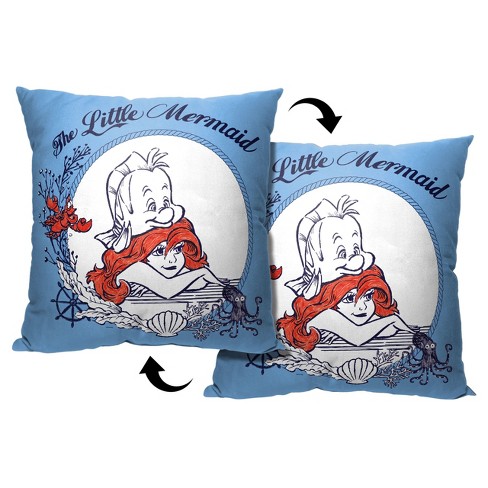 Disney Little Mermaid Classic Nautical Dreams Printed Throw Pillow - image 1 of 3