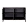 Treasure Trove Accents 4 Door Credenza Gibson Coal/Brown: Vintage Style, Adjustable Shelves, No Assembly Required - 4 of 4