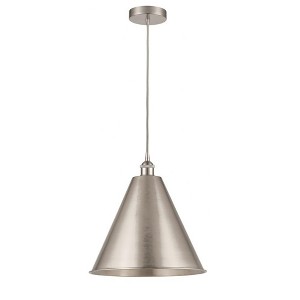 Edison Cone - 1 Light Cord Hung Mini Pendant In Industrial Style-18.75 Inches Tall and 16 Inches Wide - 1 of 1