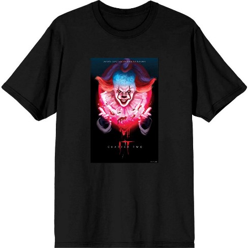 It Chapter 2 Pennywise Glow Fan Poster Men's Short Sleeve Tee - image 1 of 2